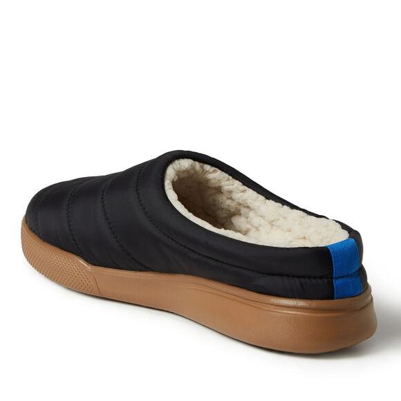 Dearfoams Men Andre Slip On Lightweight Clog Slipper Size US L 11-12 Black Nylon - Picture 4 of 5